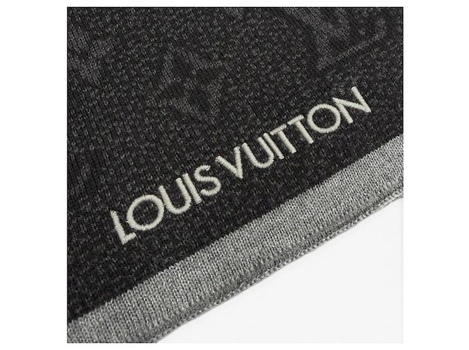 Stola Louis Vuitton My Monogram Eclipse Marrone Nero - vista 6