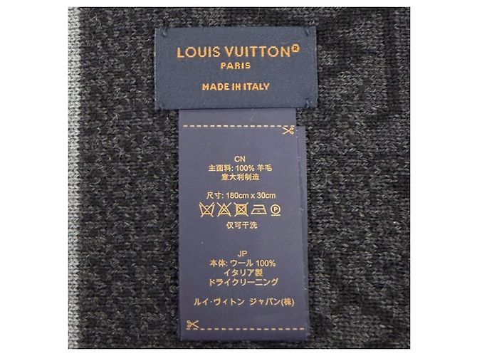 Stola Louis Vuitton My Monogram Eclipse Marrone Nero - vista 8
