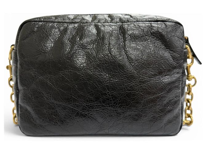 Borsa a tracolla Balenciaga in pelle di vitello nera Nero - vista 2