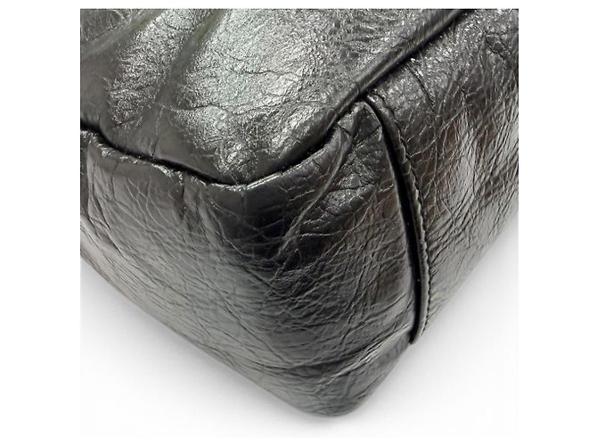 Borsa a tracolla Balenciaga in pelle di vitello nera Nero - vista 7