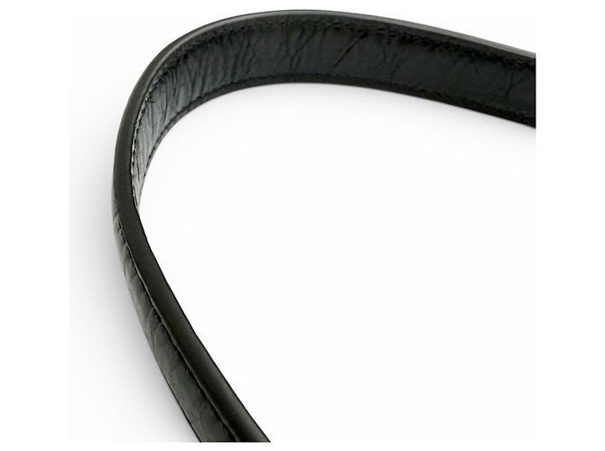 Borsa a tracolla Balenciaga in pelle di vitello nera Nero - vista 8