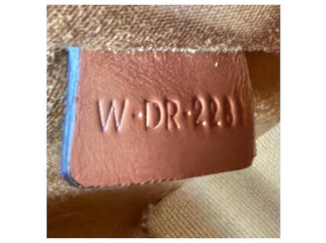 Céline Borsa Celine 19714 Strap Box Triomphe in tela Marrone - vista 10