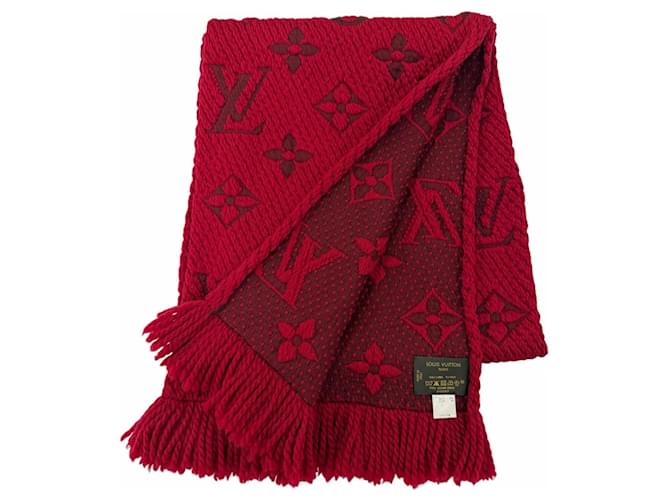 Louis Vuitton Ruby Woll-Seide-Stola Rot - Ansicht 2