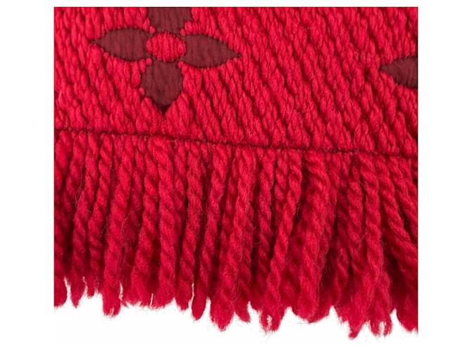 Louis Vuitton Ruby Woll-Seide-Stola Rot - Ansicht 5