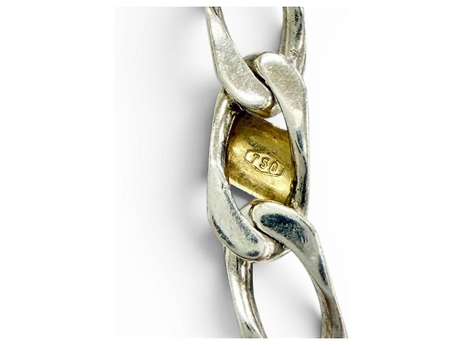 Tiffany & Co Bracciale con charm Tiffany Figaro in argento 925 e oro D'oro - vista 6