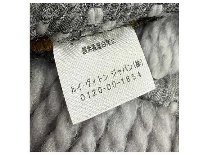 Sciarpa Louis Vuitton Logomania Monogram in lana e seta - vista 7