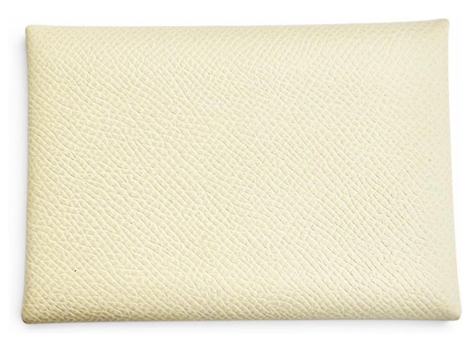 Hermès Monedero Hermes Calvi Duo Epsom Plata - vista 3