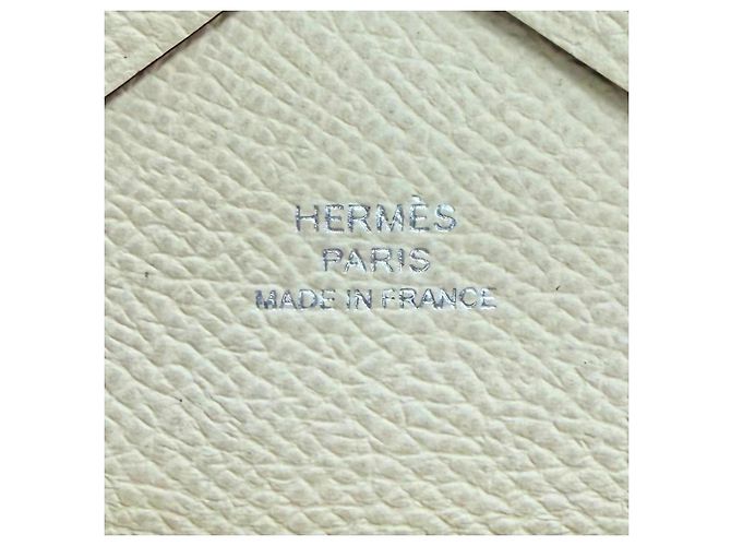 Hermès Monedero Hermes Calvi Duo Epsom Plata - vista 9