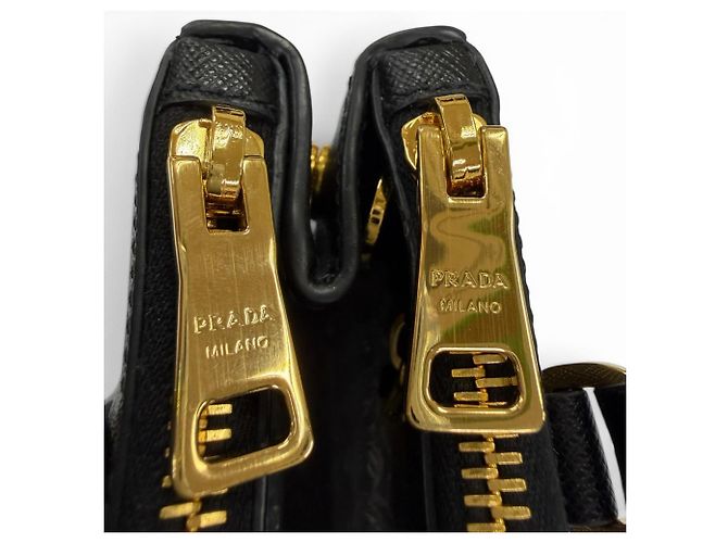 Prada Galleria Small Saffiano Leather Handbag Black - view 12