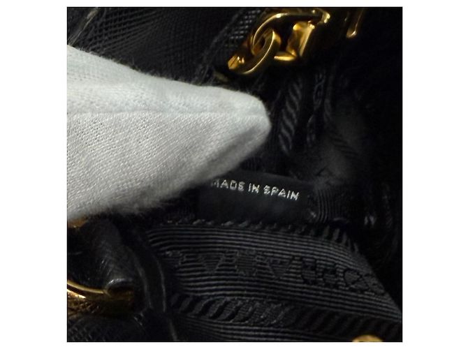 Prada Galleria Small Saffiano Leather Handbag Black - view 14