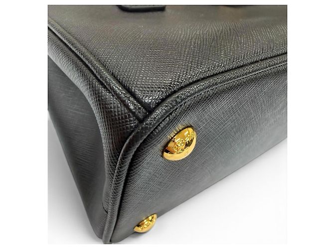 Prada Galleria Small Saffiano Leather Handbag Black - view 7
