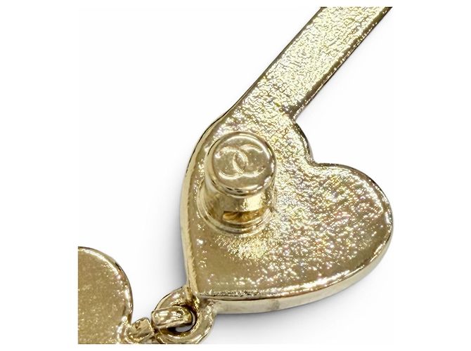 Spilla Chanel Coco Mark Heart Musical Note Multicolore D'oro - vista 5