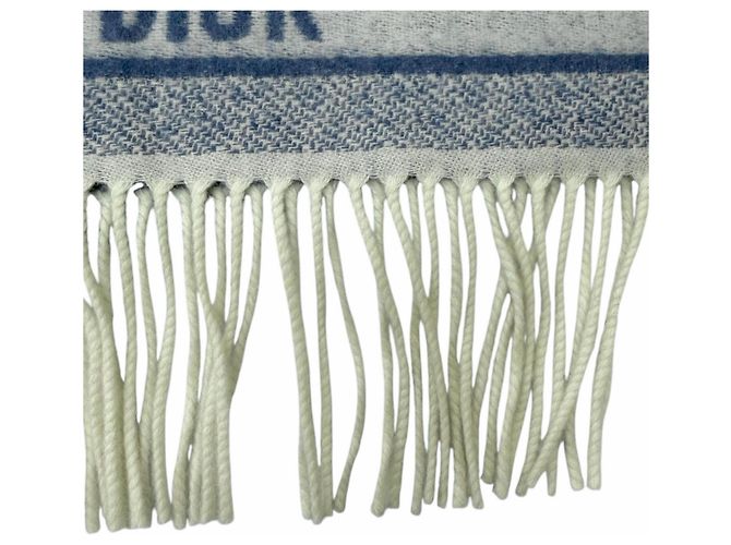 Stola in cashmere Christian Dior 25CDO309I093 Blu Crudo - vista 5