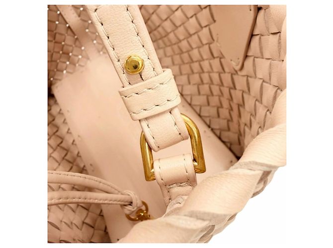 Bottega Veneta Intrecciato Mini Cabas Rosa - vista 10