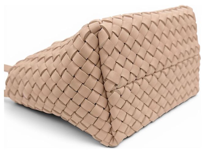 Bottega Veneta Intrecciato Mini Cabas Rosa - vista 6