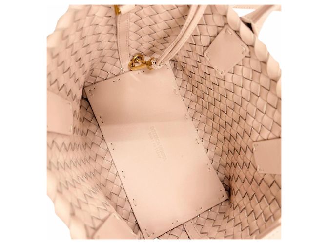 Bottega Veneta Intrecciato Mini Cabas Rosa - vista 9