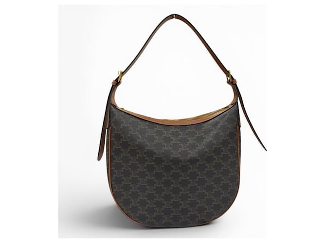 Céline Borsa a Spalla Celine Medium Eloise Marrone - vista 3