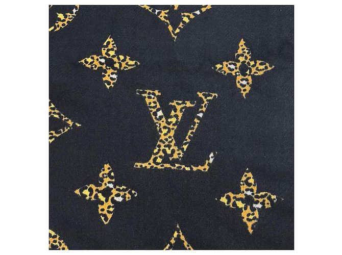 Stola in lana nera Louis Vuitton Nero - vista 10