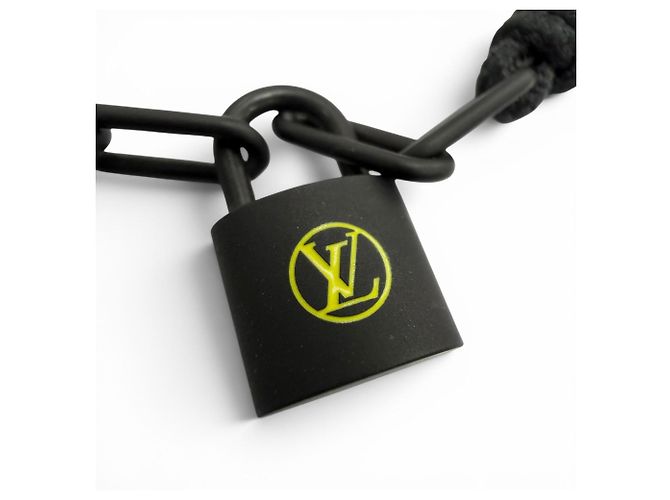 Bracciale Louis Vuitton Lockit Virgil Abloh Nero - vista 2