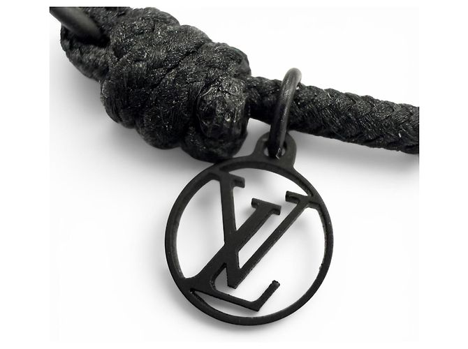 Bracciale Louis Vuitton Lockit Virgil Abloh Nero - vista 3