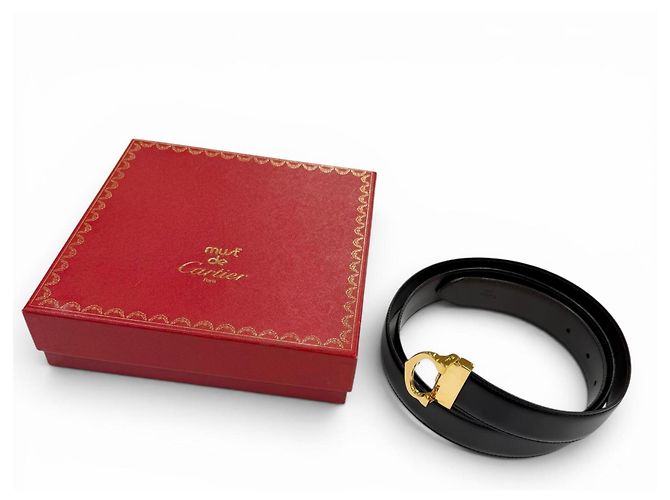 Cartier Must de Reversible Leather Belt Black Dark brown - view 2