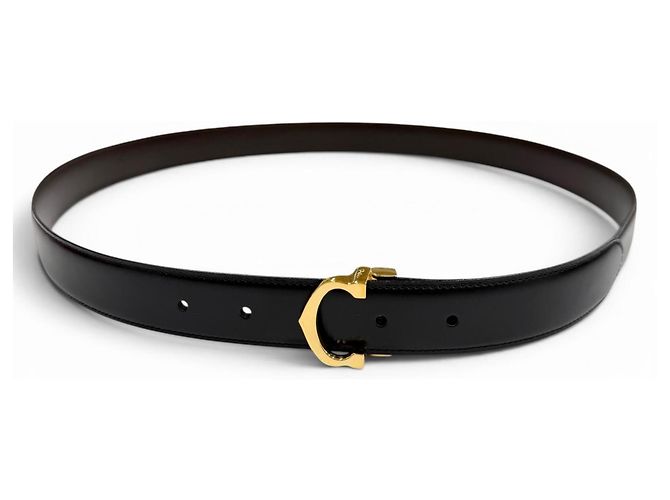 Cartier Must de Reversible Leather Belt Black Dark brown - view 3