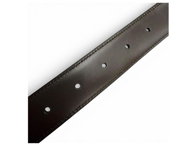 Cartier Must de Reversible Leather Belt Black Dark brown - view 8