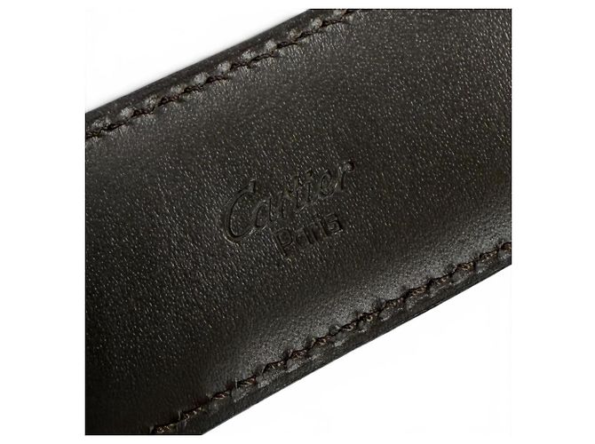 Cartier Must de Reversible Leather Belt Black Dark brown - view 9