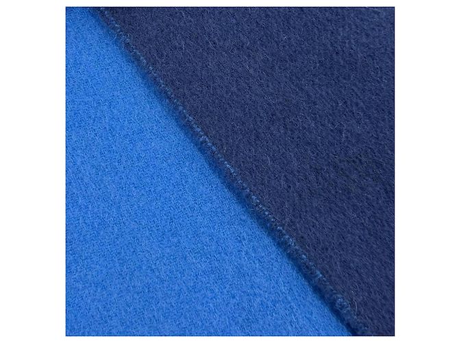 Stola in cashmere Hermès Recto Verso Blu Blu navy - vista 6