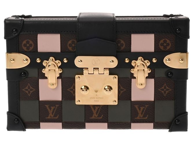 Borsa a Spalla Louis Vuitton Petite Malle Rosa Cachi - vista 2