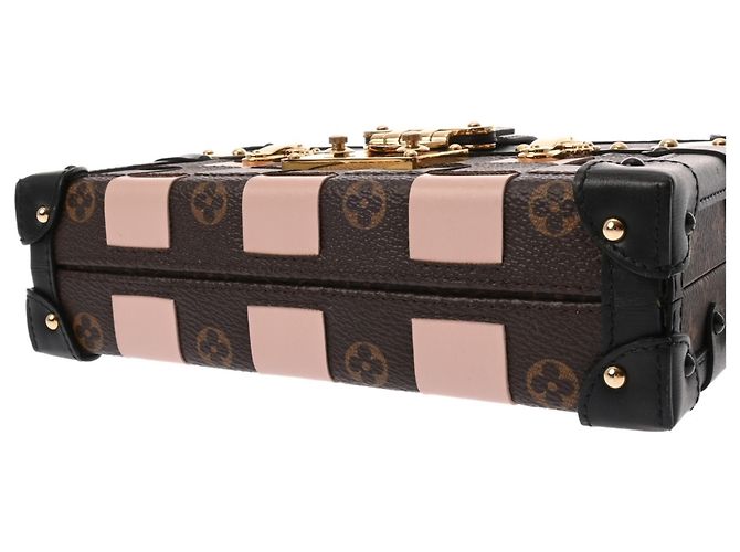 Borsa a Spalla Louis Vuitton Petite Malle Rosa Cachi - vista 6