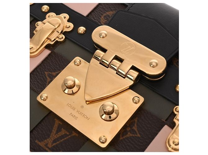 Borsa a Spalla Louis Vuitton Petite Malle Rosa Cachi - vista 8