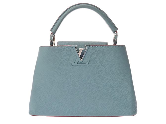 Borsa Louis Vuitton Capucines BB Blue - vista 2