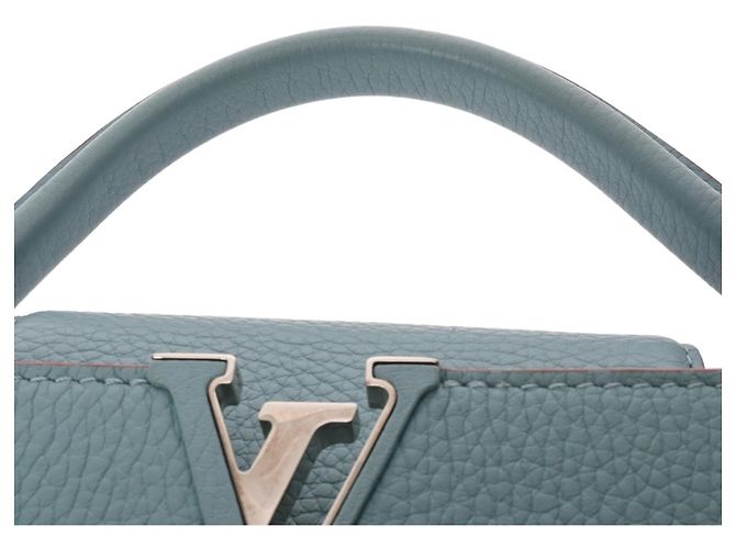 Borsa Louis Vuitton Capucines BB Blue - vista 5