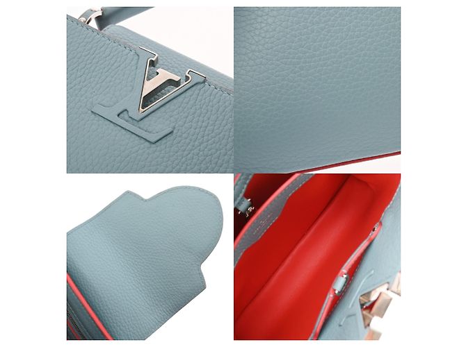 Borsa Louis Vuitton Capucines BB Blue - vista 9
