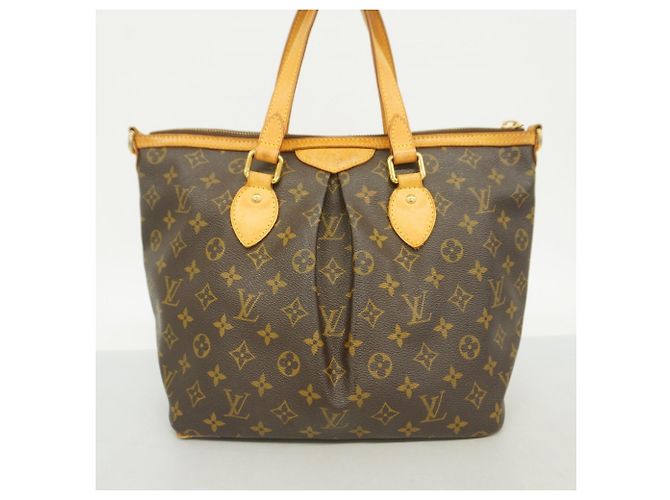 Borsa Louis Vuitton Monogram Palermo PM Marrone - vista 12