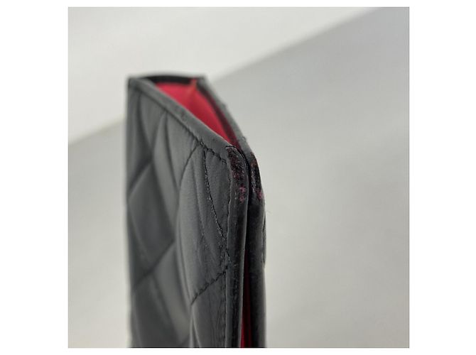 Cartera larga de cordero negro Cambon Chanel - vista 6