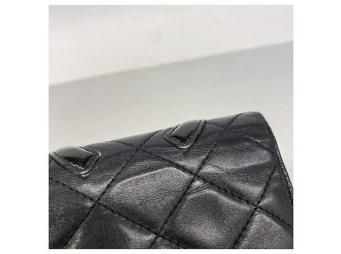 Cartera larga de cordero negro Cambon Chanel - vista 7