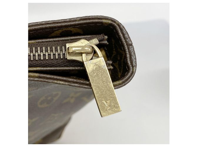 Borsa Tote Louis Vuitton Monogram Cabas Mezzo Marrone - vista 11