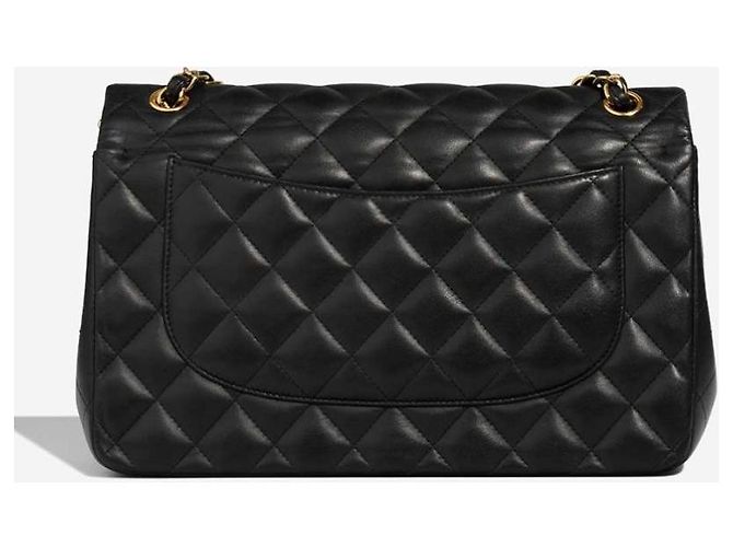 Timeless Borsa Chanel Classic Double Flap Jumbo in pelle nera Nero - vista 2