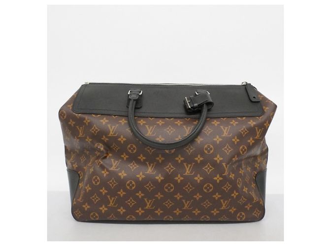 Borsa Louis Vuitton Boston Monogram Macassar Neo Greenwich Marrone Nero - vista 12