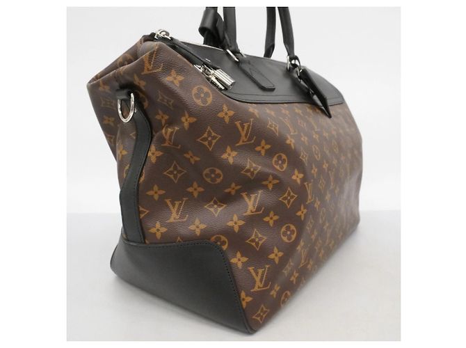 Borsa Louis Vuitton Boston Monogram Macassar Neo Greenwich Marrone Nero - vista 2