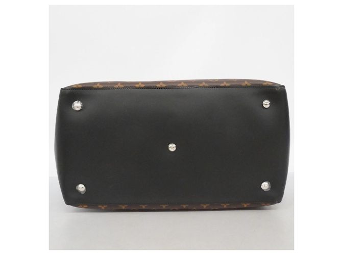 Borsa Louis Vuitton Boston Monogram Macassar Neo Greenwich Marrone Nero - vista 3