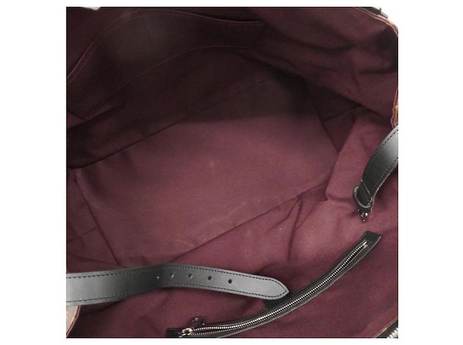 Borsa Louis Vuitton Boston Monogram Macassar Neo Greenwich Marrone Nero - vista 4