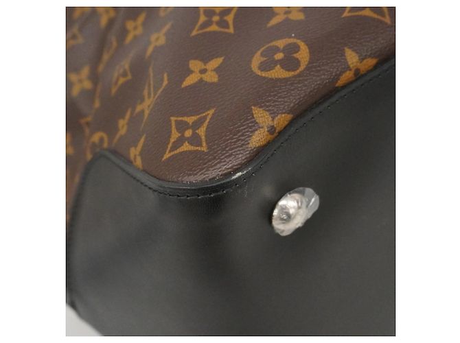 Borsa Louis Vuitton Boston Monogram Macassar Neo Greenwich Marrone Nero - vista 7
