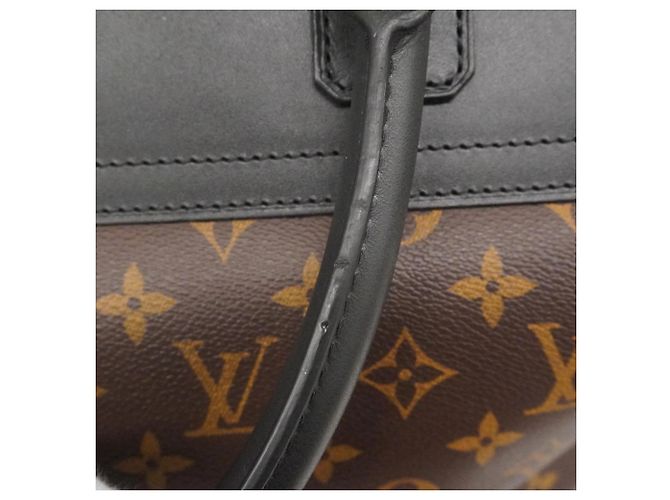 Borsa Louis Vuitton Boston Monogram Macassar Neo Greenwich Marrone Nero - vista 9