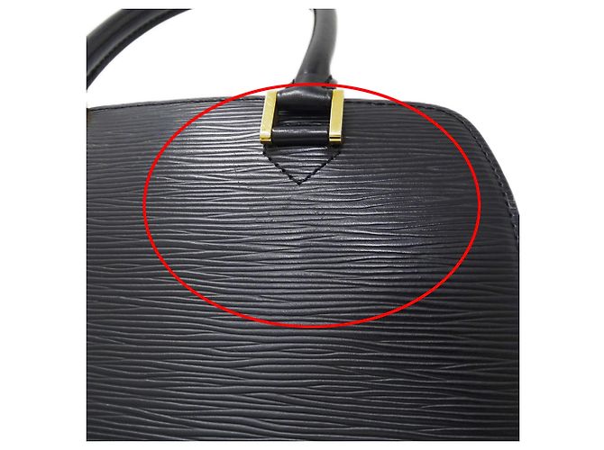 Borsa a mano in pelle Epi Louis Vuitton Nero - vista 10