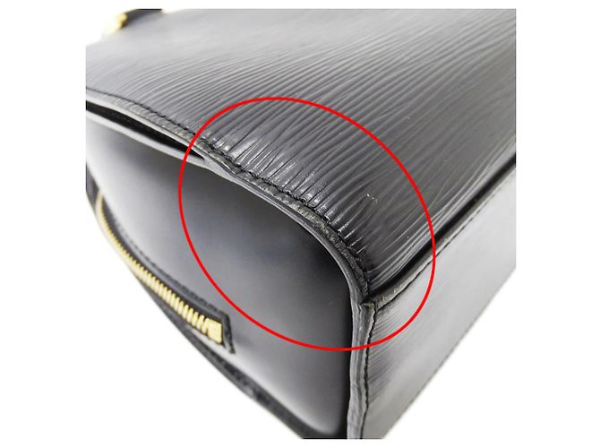 Borsa a mano in pelle Epi Louis Vuitton Nero - vista 11