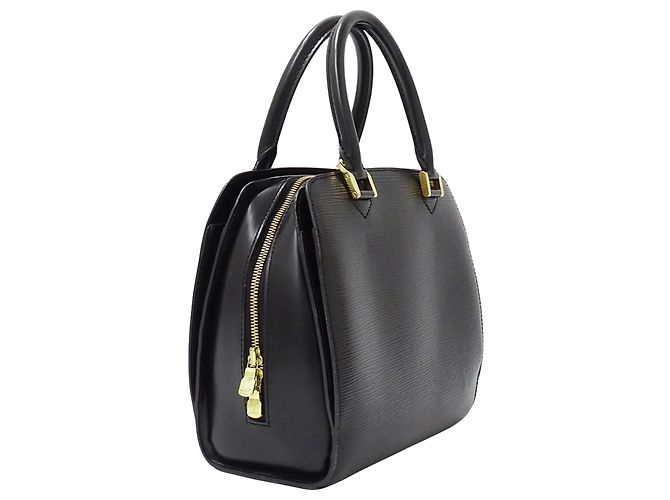 Borsa a mano in pelle Epi Louis Vuitton Nero - vista 4