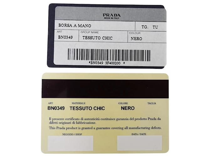 Borsa in nylon nero Prada - vista 6
